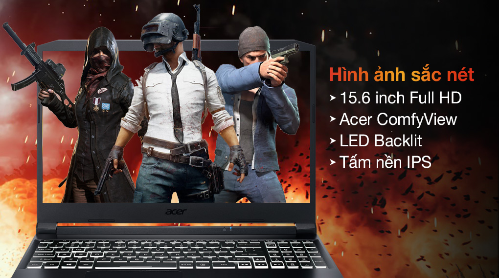 Acer Nitro 5 Gaming AN515 57 50FT i5 11400H (NH.QD8SV.003) - Hình ảnh