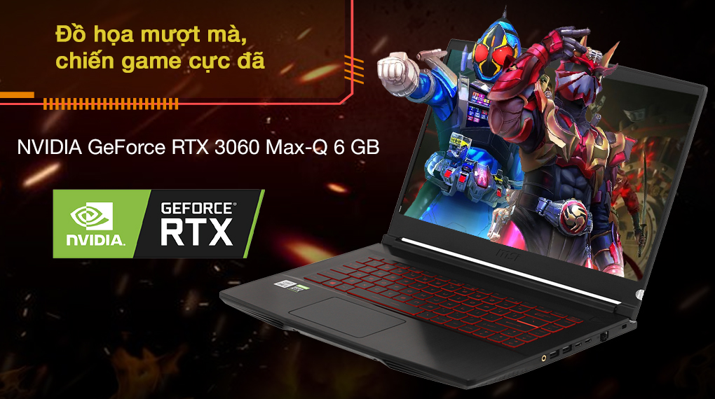 MSI Gaming GF65 Thin 10UE i5 10500H (286VN) - Card đồ họa