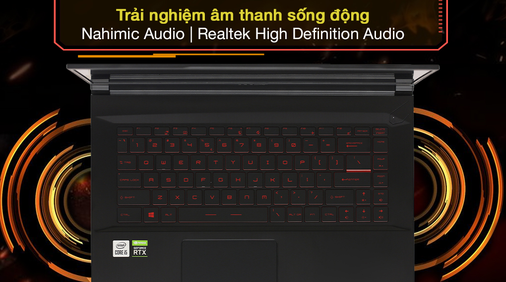 MSI Gaming GF65 Thin 10UE i5 10500H (286VN) - Âm thanh