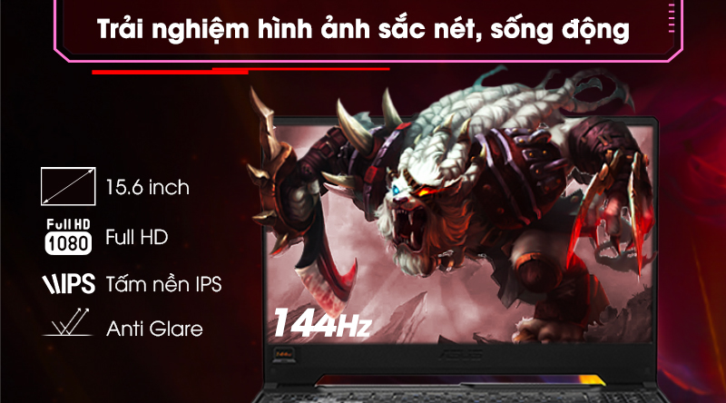 Laptop Asus TUF Gaming FX506LH i5 (HN002T) - Màn hình