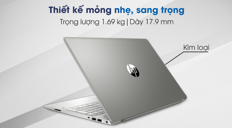 Laptop HP Pavilion 15 cs3010TU i3 (8QN78PA) có thiết kế mỏng nhẹ