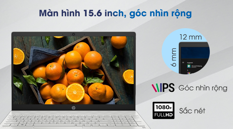 Laptop HP Pavilion 15 cs3010TU i3 (8QN78PA) trang bị màn hình Full HD