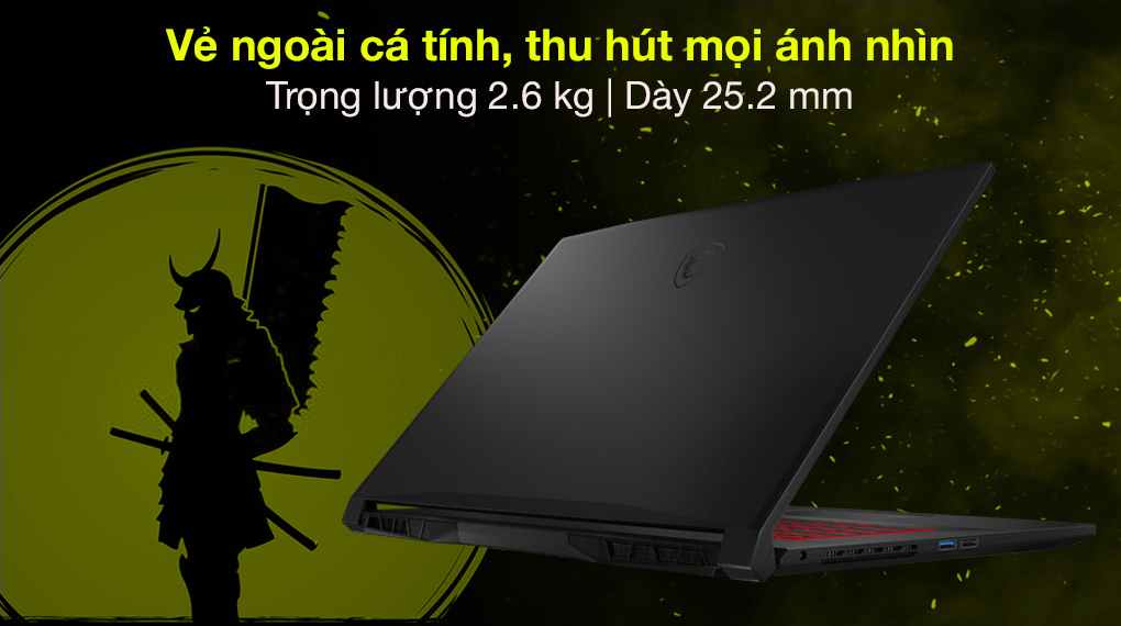 MSI Katana GF76 11UC i7 11800H (441VN) - Thiết kế